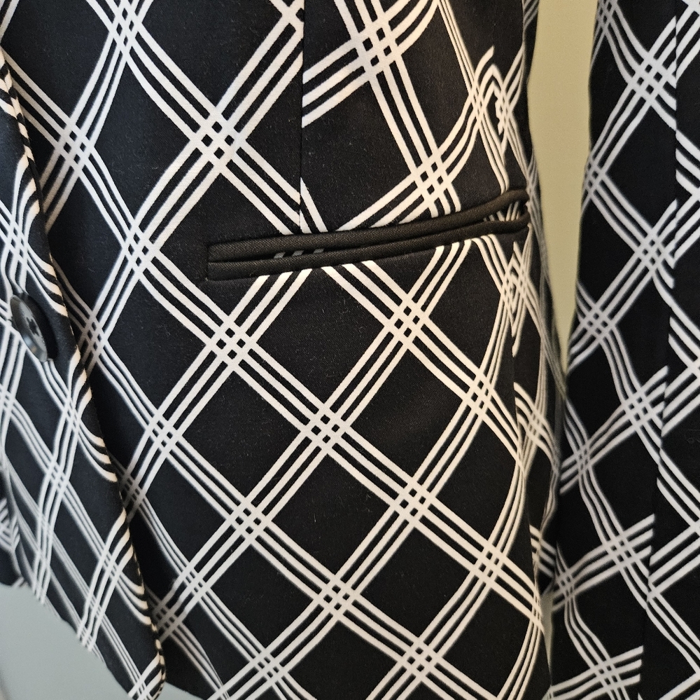 Express Black and White Blazer Women's Size 4 - Picture 12 of 12